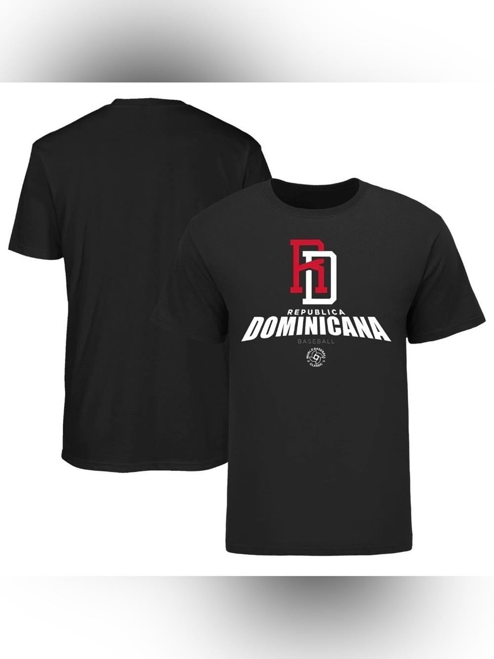 Dominican Republic Baseball WBC Legends Black Shirt Men’s Size L Large NEW NWT